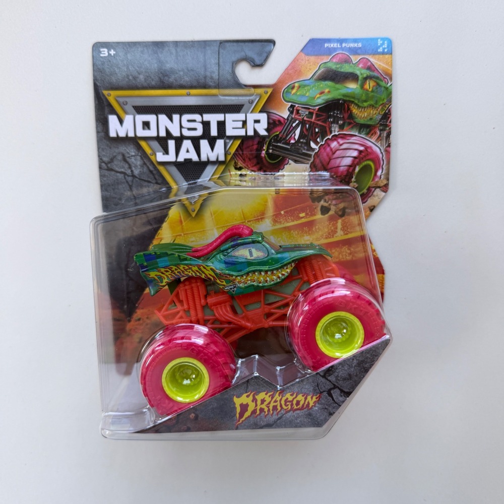 Monster Jam Dragon Pixel Punks Series 45 1:64 Scale Die-Cast Truck New